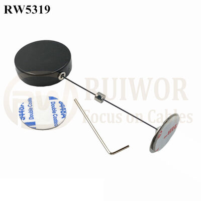 RW5319 Round Security Display Tether Plus Dia 22mm Circular Sticky Metal Plate