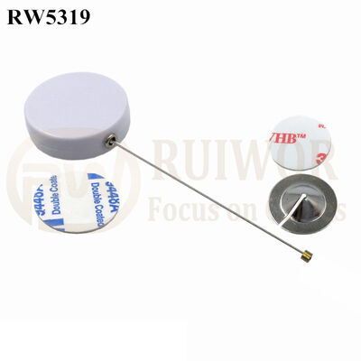 RW5319 Round Security Display Tether Plus Dia 22mm Circular Sticky Metal Plate