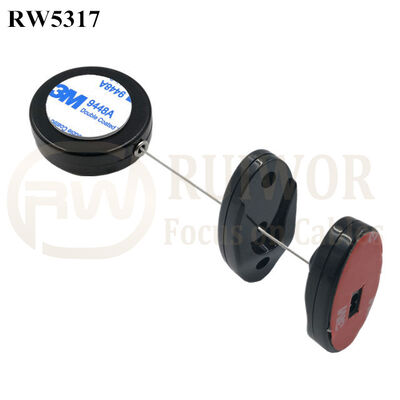RW5317 Round Security Display Tether Plus Magnetic Clasps Cable Holder