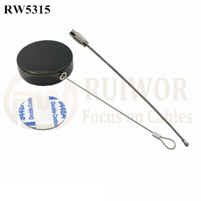RW5315 Round Security Display Tether Plus Wire Rope Ring Catch