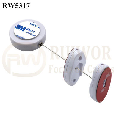 RW5317 Round Security Display Tether Plus Magnetic Clasps Cable Holder