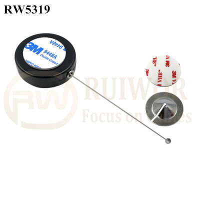 RW5319 Round Security Display Tether Plus Dia 22mm Circular Sticky Metal Plate