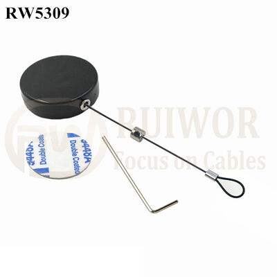 RW5309 Round Security Display Tether Plus Size Customizable Fixed Loop End