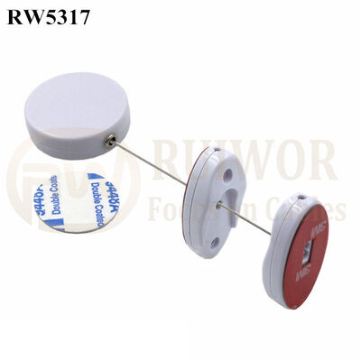 RW5317 Round Security Display Tether Plus Magnetic Clasps Cable Holder