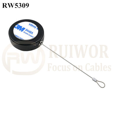 RW5309 Round Security Display Tether Plus Size Customizable Fixed Loop End