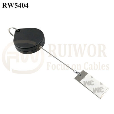 RW5404 Heart-Shaped Security Pull Box Plus 45X19mm Rectangular Sticky Metal Plate