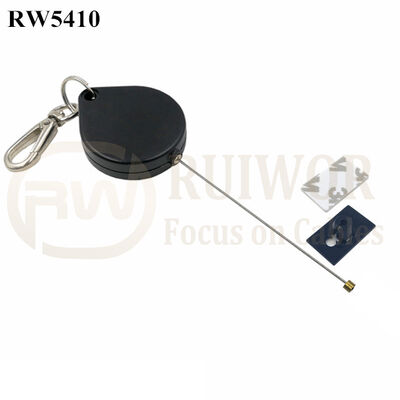 RW5410 Heart-Shaped Security Pull Box Plus 25X15mm Rectangular Adhesive ABS Plate