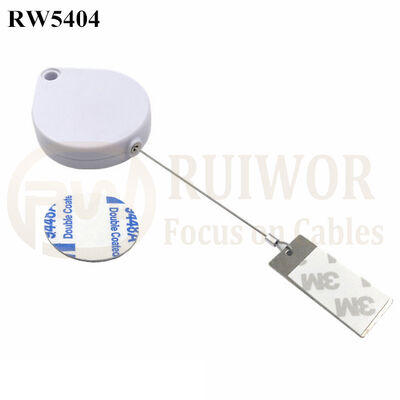 RW5404 Heart-Shaped Security Pull Box Plus 45X19mm Rectangular Sticky Metal Plate