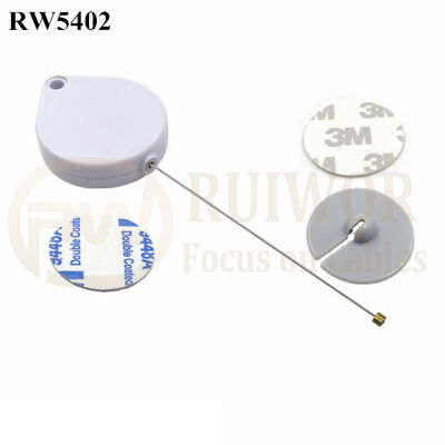 RW5402 Heart-Shaped Security Pull Box Plus Dia 30mm Circular Adhesive ABS Plate