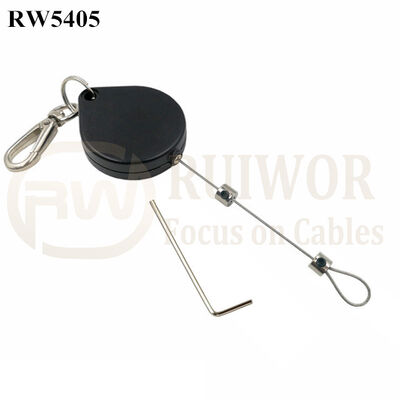 RW5405 Heart-Shaped Security Pull Box Plus Adjustalbe Lasso Loop End By Small Lock And Allen Key