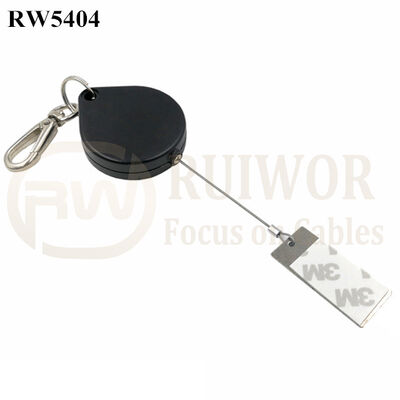 RW5404 Heart-Shaped Security Pull Box Plus 45X19mm Rectangular Sticky Metal Plate
