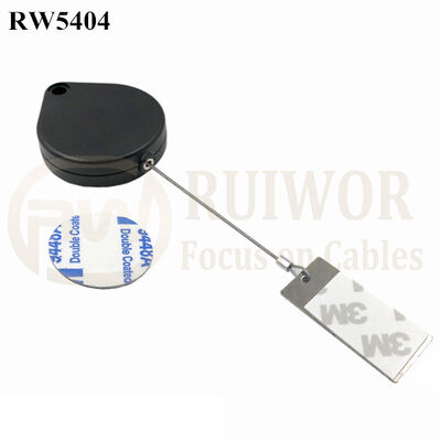 RW5404 Heart-Shaped Security Pull Box Plus 45X19mm Rectangular Sticky Metal Plate