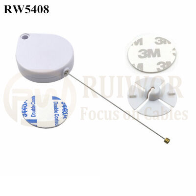 RW5408 Heart-Shaped Security Pull Box Plus Dia 38mm Circular Sticky Flexible ABS Plate