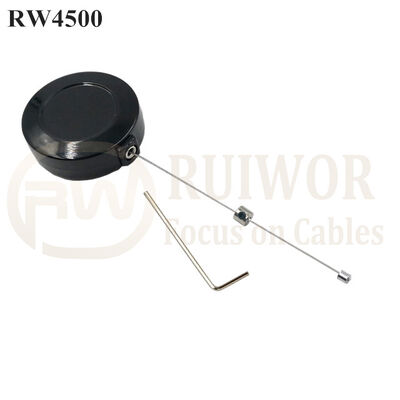 RW4500 Round Display Pull Box Work With Tether Connectors Apply In Different Products Positioning Display