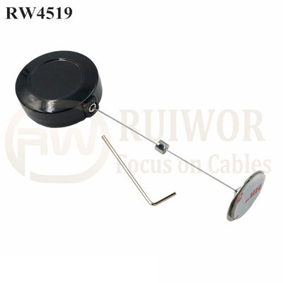 RW4519 Round Display Pull Box Plus Dia 22mm Circular Sticky Metal Plate
