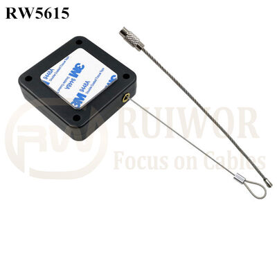 RW5615 Square Heavy Duty Retractable Cable Plus Wire Rope Ring Catch
