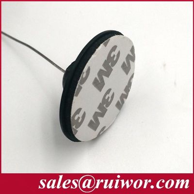 RUIWOR RW0025 Sticky Plastic Plate work with Anti Theft Pull Box / Retractable Security Tether / Secure Cable Retractor